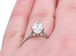 Marquise Diamond Solitaire Engagement Ring on finger