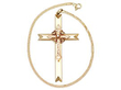 Victorian Cross Pendant in Gold