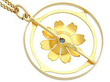 Antique Floral Sapphire Pendant 