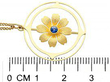 Antique Floral Sapphire Pendant 