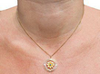 Antique Floral Sapphire Pendant 