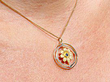 Antique Floral Sapphire Pendant 