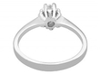 Gold Diamond Solitaire Ring 