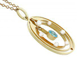 Antique Gold Aquamarine and Pearl Pendant setting