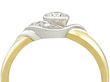 vintage solitaire twist ring