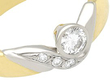 vintage 1980s solitaire twist ring