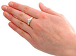 vintage solitaire twist ring wearing 