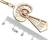Art Nouveau Gold Pendant Ruler
