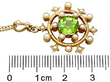 Antique Peridot Pendant with Pearls Ruler