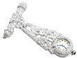 Vintage Diamond Fob Watch Art Deco Style
