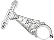 Vintage Diamond Fob Watch in Platinum