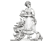 Antique Silver Menu Holders