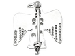 Diamond Military Brooch Reverse 