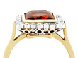 Antique Citrine and Diamond Ring for Sale