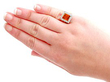 Wearing Antique Citrine and Diamond Ring
