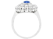 1940s Sapphire Diamond Cluster