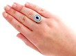 Sapphire Diamond Cluster Wearing