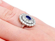 Sapphire Diamond Cluster