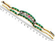 Vintage Russian Bracelet in Gold Ruler