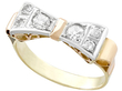 gold diamond bow ring