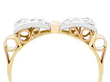gold diamond bow ring