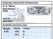 gold diamond bow ring report card
