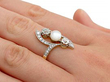 Art Nouveau Pearl and Diamond Ring 