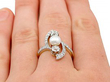 Art Nouveau Pearl and Diamond Ring 