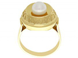 vintage pearl ring in gold