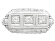 1940s Three Stone Diamond Ring