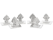 Georg Jensen Silver Menu Holders
