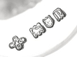 Sterling Silver Place Card Holders 