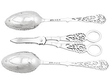 Sterling Silver Scissor and Spoon Set 