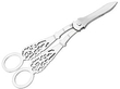 Sterling Silver Scissor and Spoon Set 