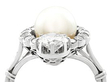 antique pearl and diamond ring