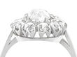 Platinum Cluster Diamond Engagement Ring