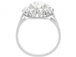 Platinum Cluster Diamond Engagement Ring
