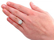Platinum Cluster Diamond Engagement Ring