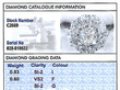 Platinum Cluster Diamond Engagement Ring Grading