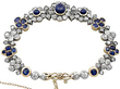 antique sapphire and diamond bracelet