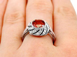 antique garnet ring