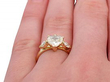 vintage heart cut diamond ring