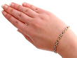 Antique Yellow Gold Bracelet with Diamonds Wearing 