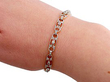 Antique Yellow Gold Bracelet with Diamonds Wearing Hand