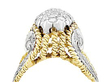 Unusual Vintage Diamond and Gold Ring 