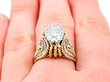 Unusual Vintage Diamond and Gold Ring Wearing
