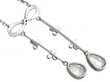 Antique Pear Drop Diamond Pendant Reverse