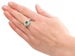 1950s Emerald and Diamond Ring Wearing