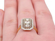 wearing an antique 1920s Diamond Ring 
