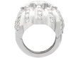Large Diamond Platinum Cocktail Ring